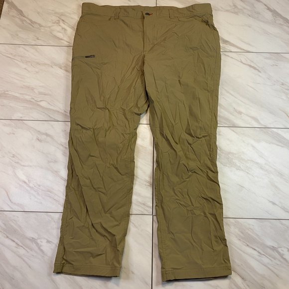 LL Bean Mens Cresta Hiking Pants Water Resistant Khaki 40x29 - Picture 2 of 7